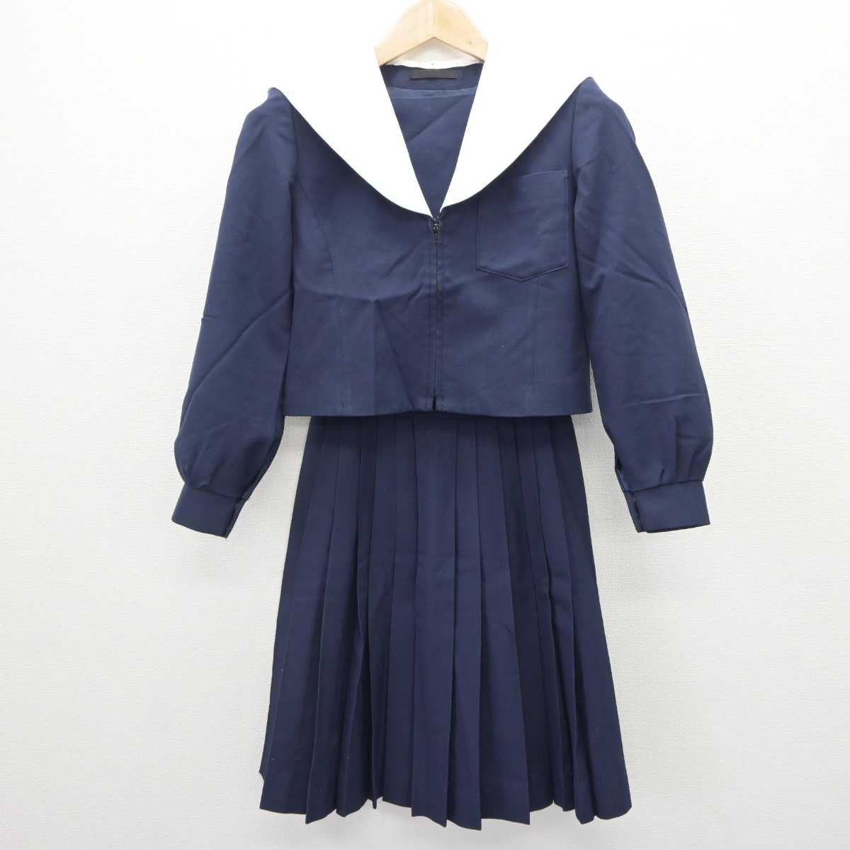 【中古】愛知県 宝神中学校 女子制服 3点 (セーラー服・セーラー服・スカート) sf063366