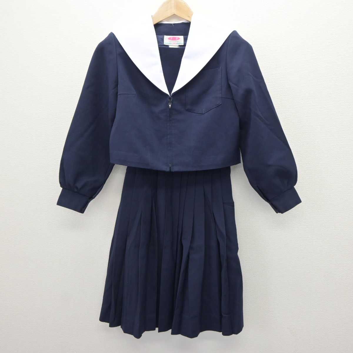 【中古】愛知県 宝神中学校 女子制服 3点 (セーラー服・セーラー服・スカート) sf063367