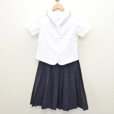 【中古】宮城県 宮城学院中学校 女子制服 3点 (シャツ・スカート) sf063374