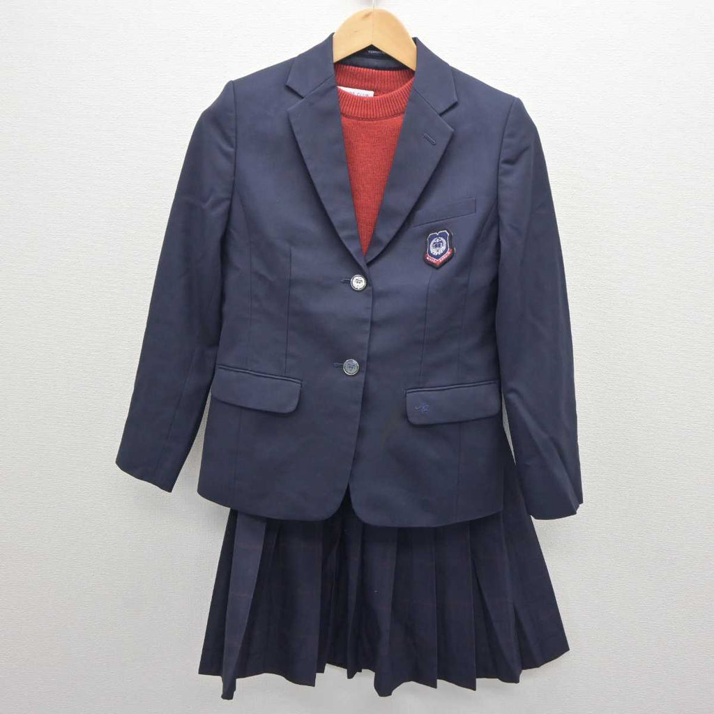 【中古】宮城県 宮城学院中学校高等学校 女子制服 4点 (ブレザー・ニット・スカート) sf063375 | 中古制服通販パレイド