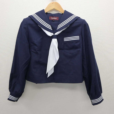 【中古】兵庫県 旭丘中学校 女子制服 3点 (セーラー服・スカート) sf063377