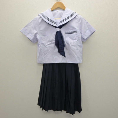 【中古】兵庫県 旭丘中学校 女子制服 3点 (セーラー服・スカート) sf063380