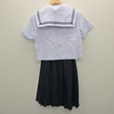 【中古】兵庫県 旭丘中学校 女子制服 3点 (セーラー服・スカート) sf063380