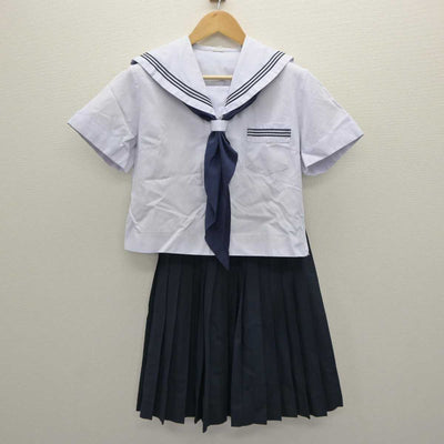 【中古】兵庫県 旭丘中学校 女子制服 4点 (セーラー服・スカート) sf063381