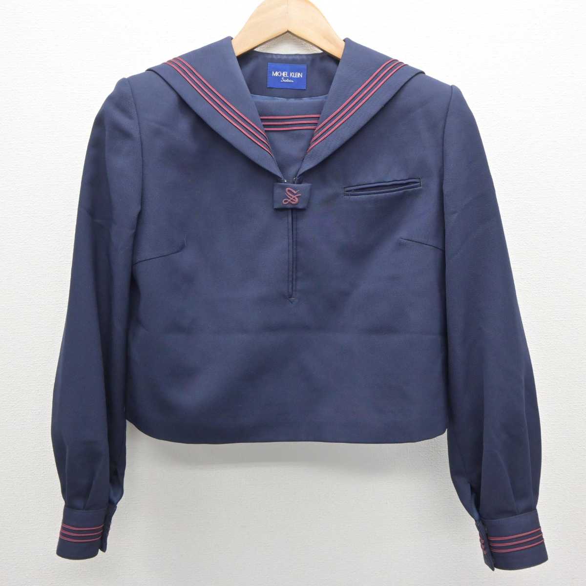 【中古】神奈川県 松林中学校 女子制服 3点 (セーラー服・ジャンパースカート・スカート) sf063391