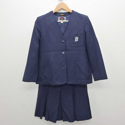 【中古】神奈川県 西谷中学校 女子制服 3点 (ブレザー・ベスト・スカート) sf063397