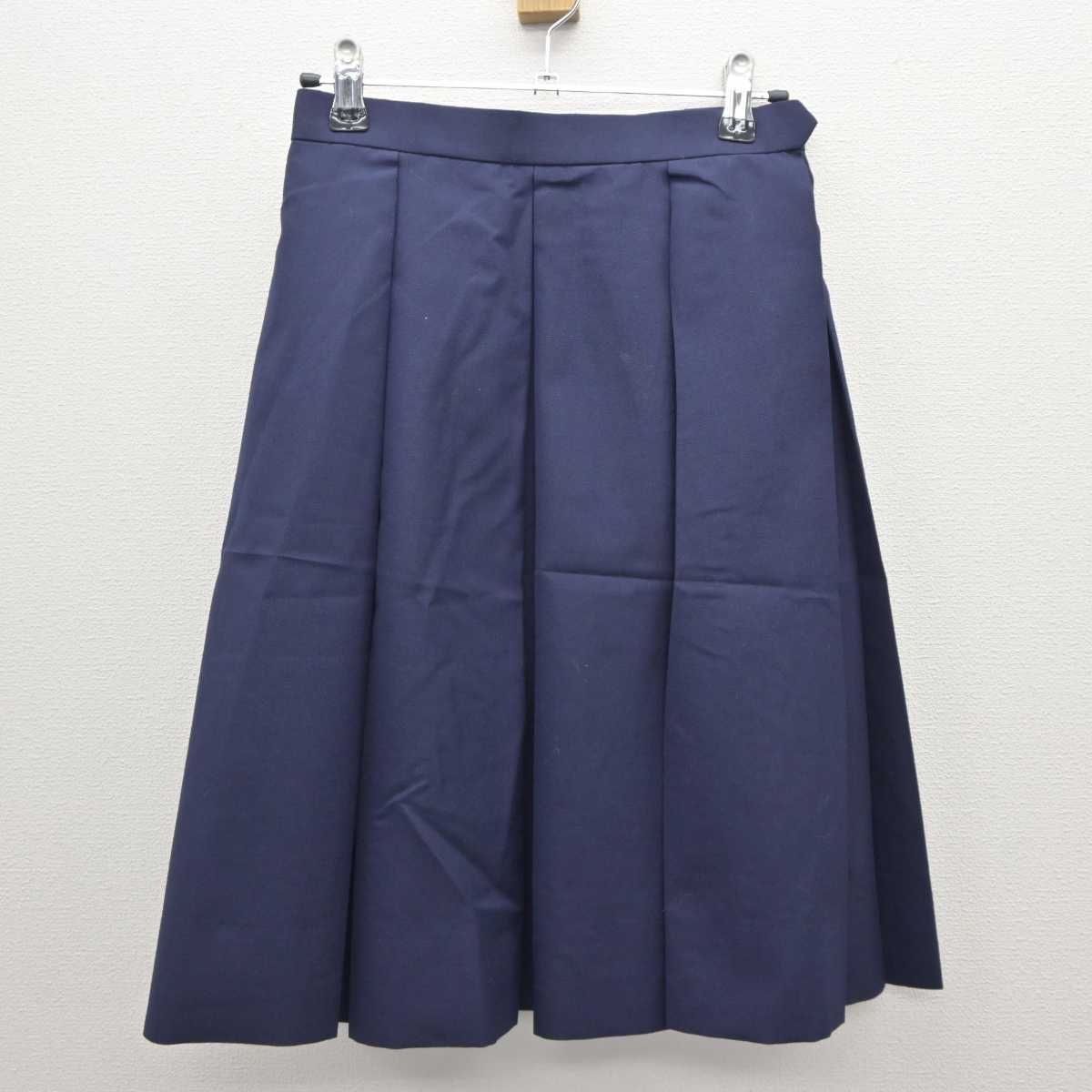 【中古】神奈川県 西谷中学校 女子制服 3点 (ベスト・ベスト・スカート) sf063400