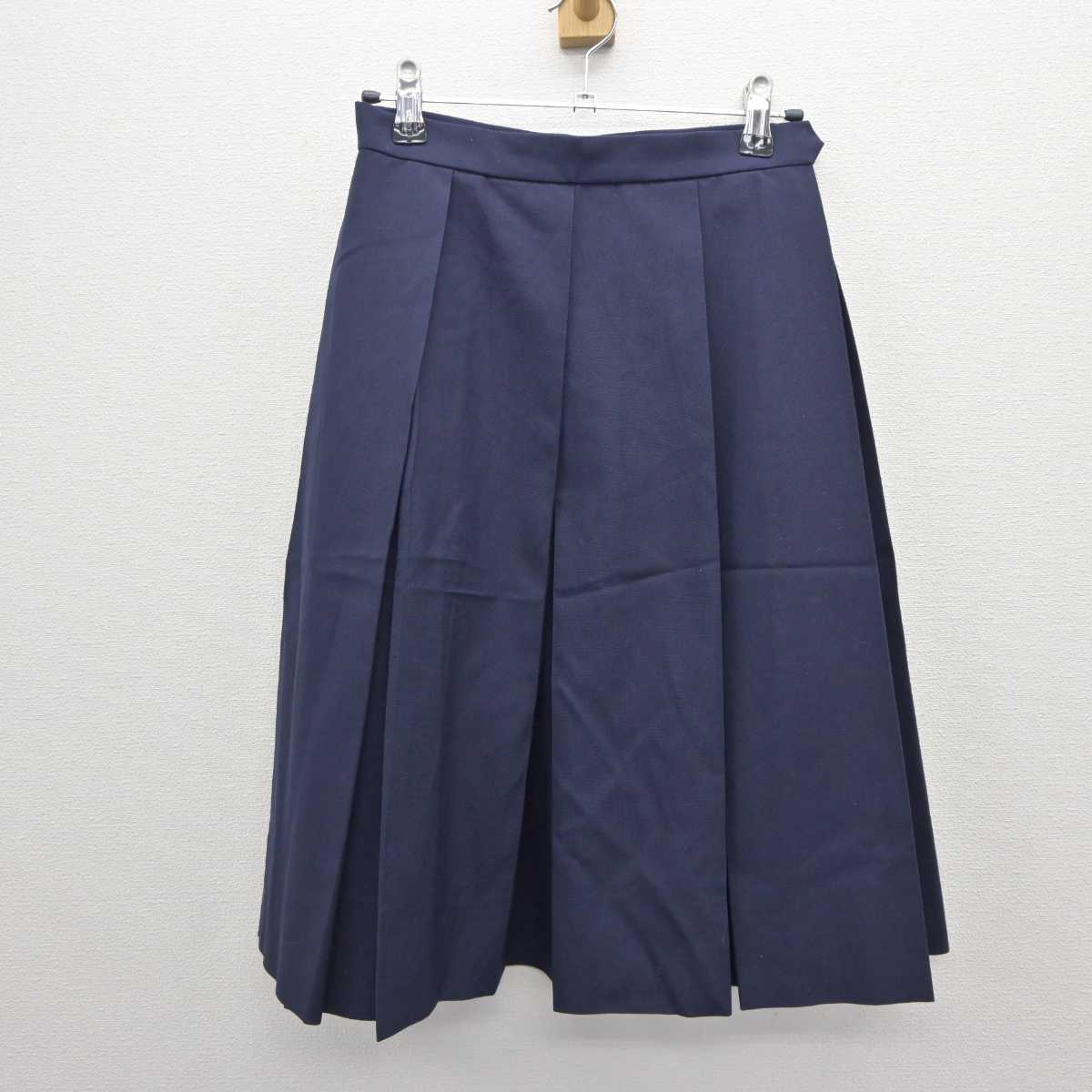 【中古】神奈川県 西谷中学校 女子制服 2点 (ベスト・スカート) sf063401