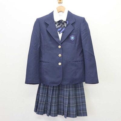 【中古】鳥取県 鳥取湖陵高等学校 女子制服 4点 (ブレザー・シャツ・スカート) sf063405