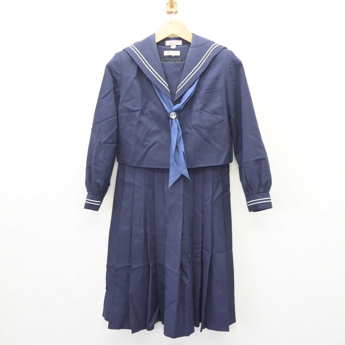 【中古】熊本県 出水南中学校 女子制服 3点 (セーラー服・ジャンパースカート) sf063408