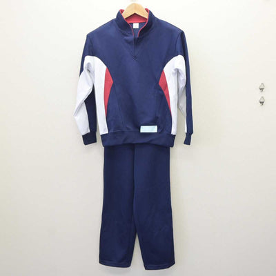 【中古】熊本県 出水南中学校 女子制服 2点 (ジャージ 上・ジャージ 下) sf063410