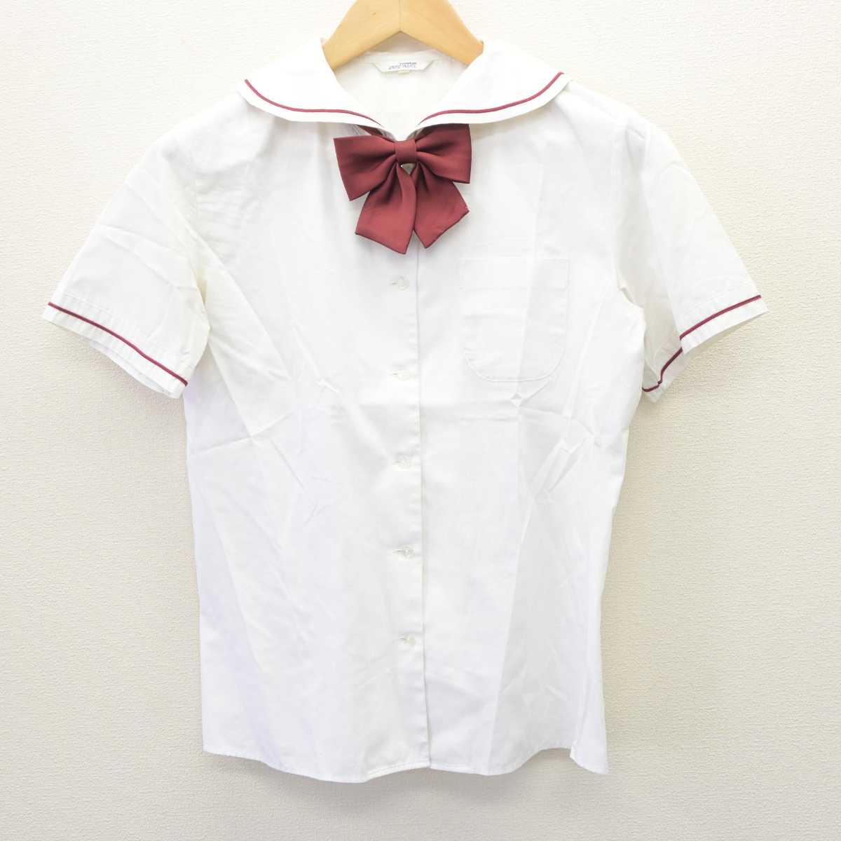 【中古】京都府 京都橘中学校 女子制服 4点 (シャツ・スカート) sf063413