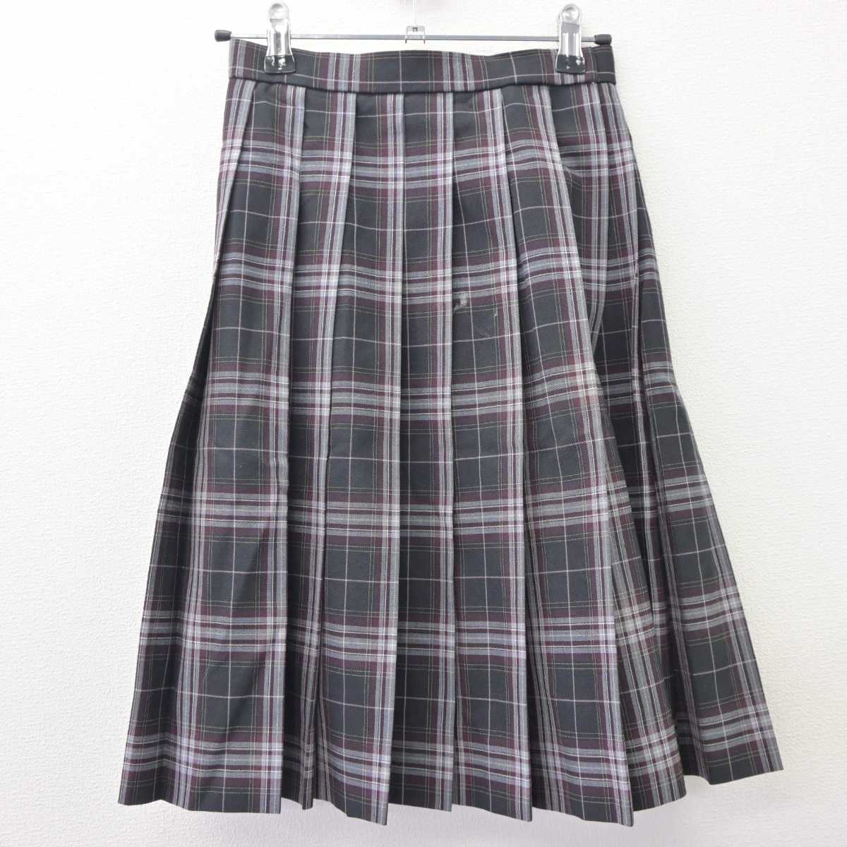 【中古】京都府 京都橘中学校 女子制服 4点 (シャツ・スカート) sf063413