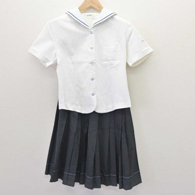 【中古】福岡県 光陵高等学校 女子制服 4点 (ニット・シャツ・スカート) sf063416