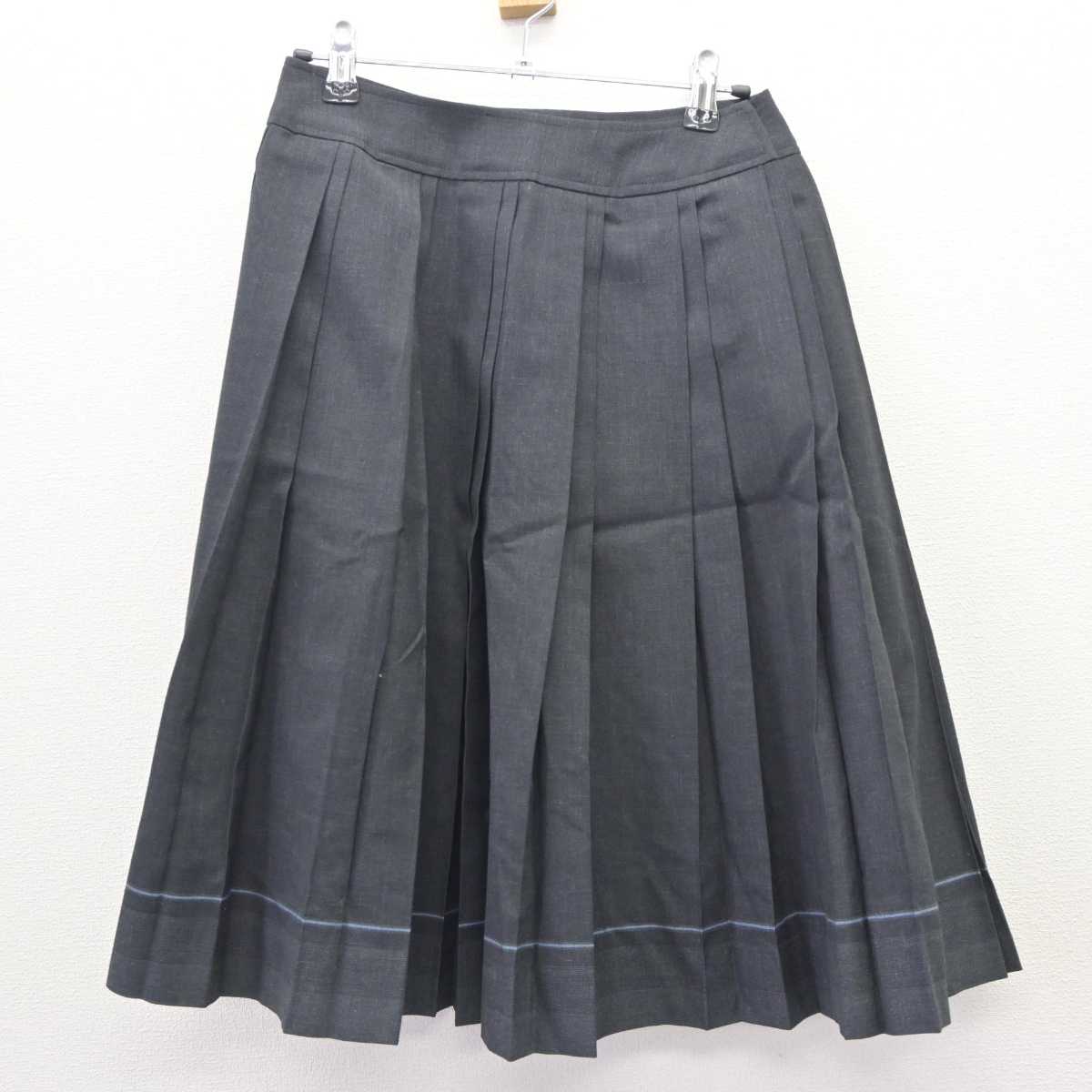 【中古】福岡県 光陵高等学校 女子制服 4点 (ニット・シャツ・スカート) sf063416