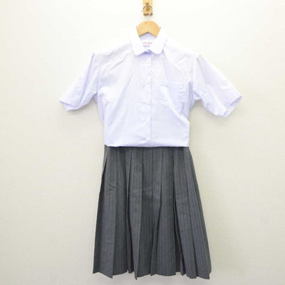 【中古】宮城県 亘理中学校 女子制服 2点 (シャツ・スカート) sf063428