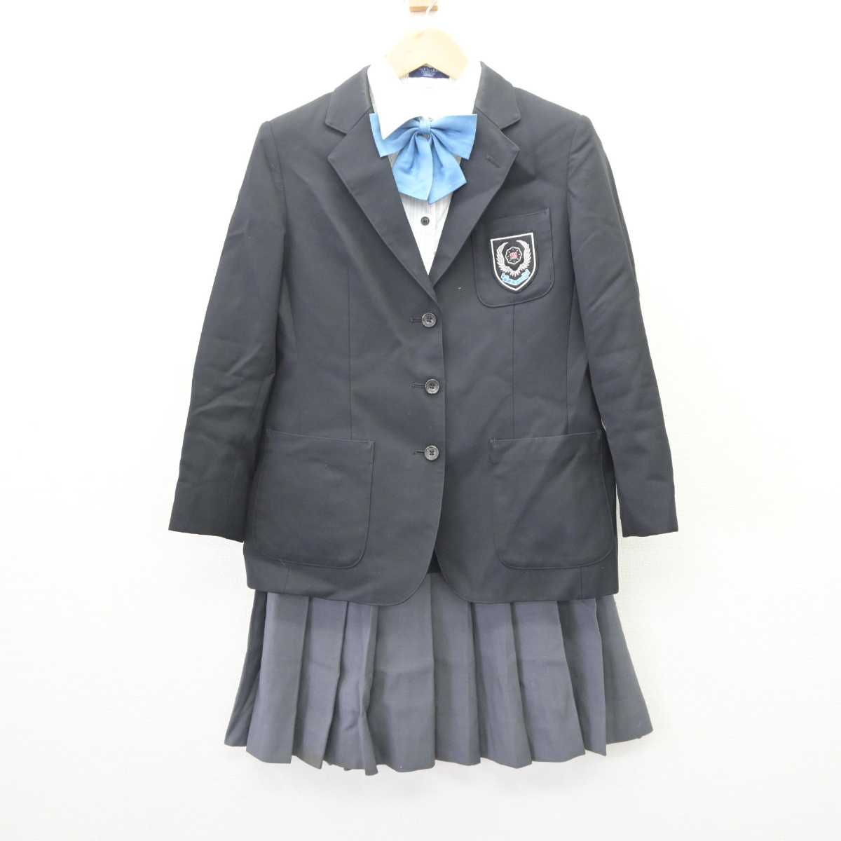 【中古】宮城県 東北生活文化大学高等学校 女子制服 4点 (ブレザー・シャツ・スカート) sf063429