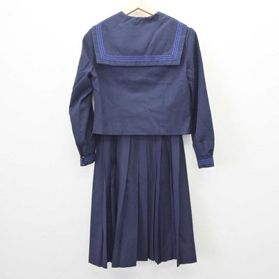 【中古】茨城県 龍ケ崎市立城西中学校 女子制服 3点 (セーラー服・スカート) sf063431