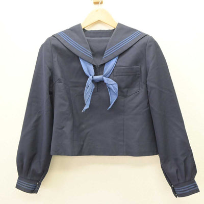 【中古】茨城県 龍ケ崎市立城西中学校 女子制服 3点 (セーラー服・スカート) sf063432