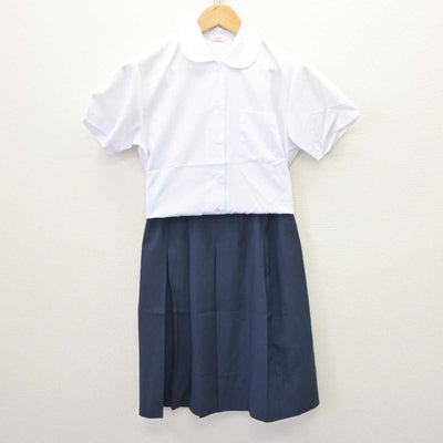 【中古】茨城県 龍ケ崎市立城西中学校 女子制服 2点 (シャツ・スカート) sf063434