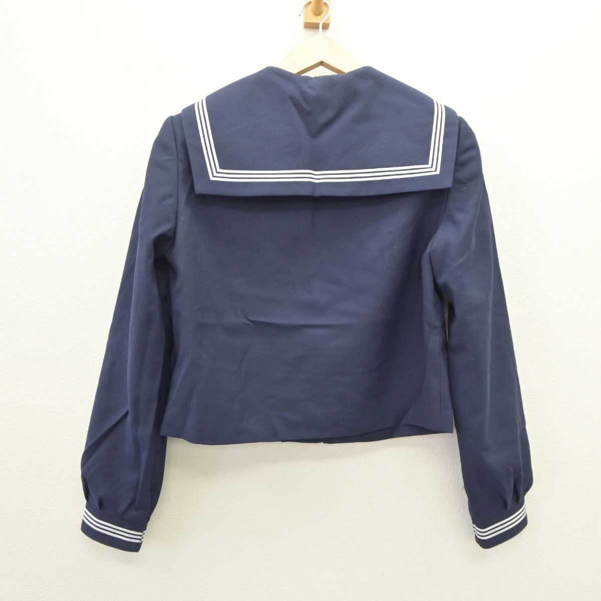 【中古】富山県 射水市立大門中学校 女子制服 3点 (セーラー服・スカート) sf063435