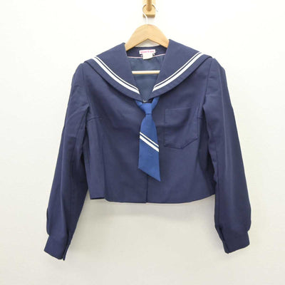 【中古】和歌山県 楠見中学校 女子制服 3点 (セーラー服・スカート) sf063444