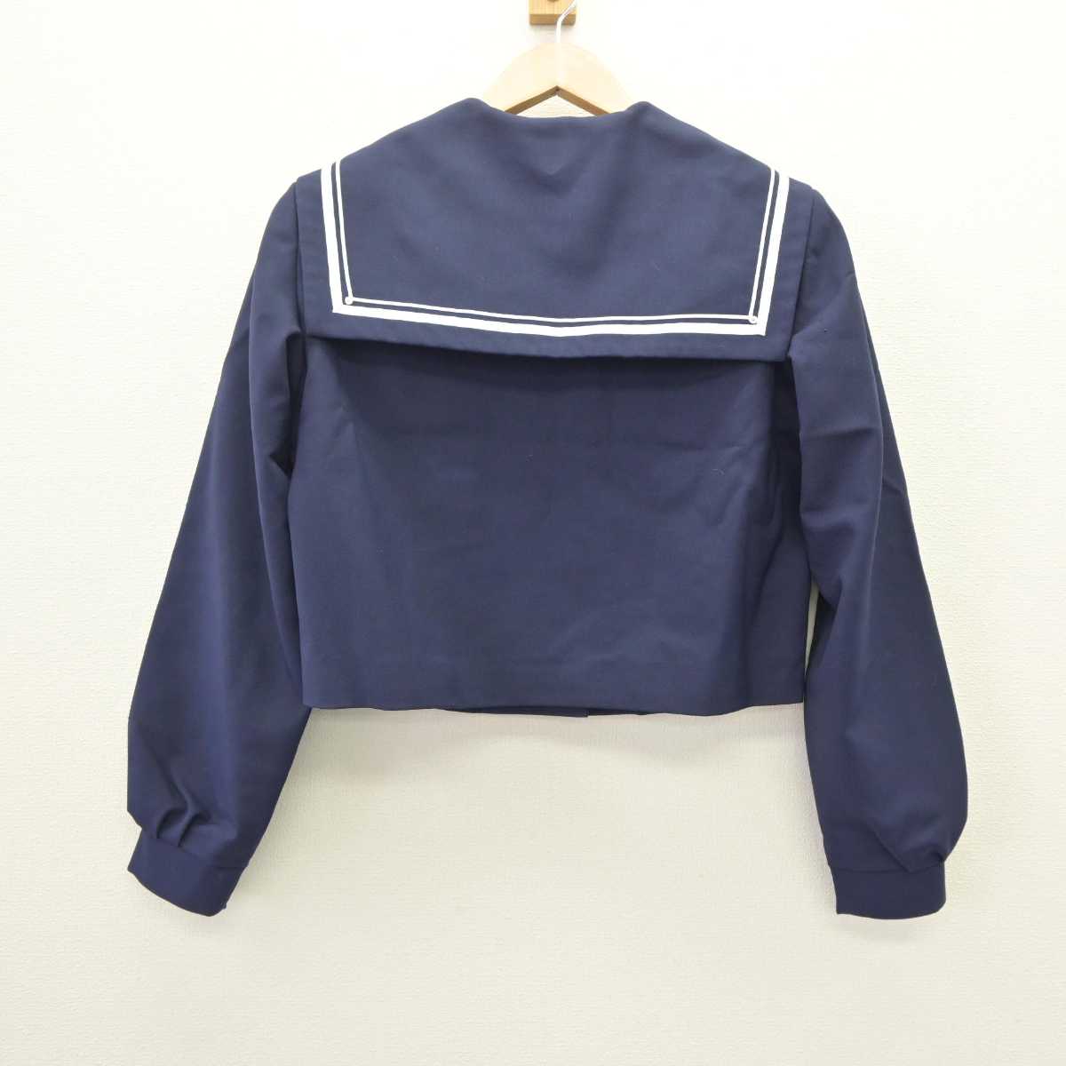 【中古】和歌山県 楠見中学校 女子制服 3点 (セーラー服・スカート) sf063444