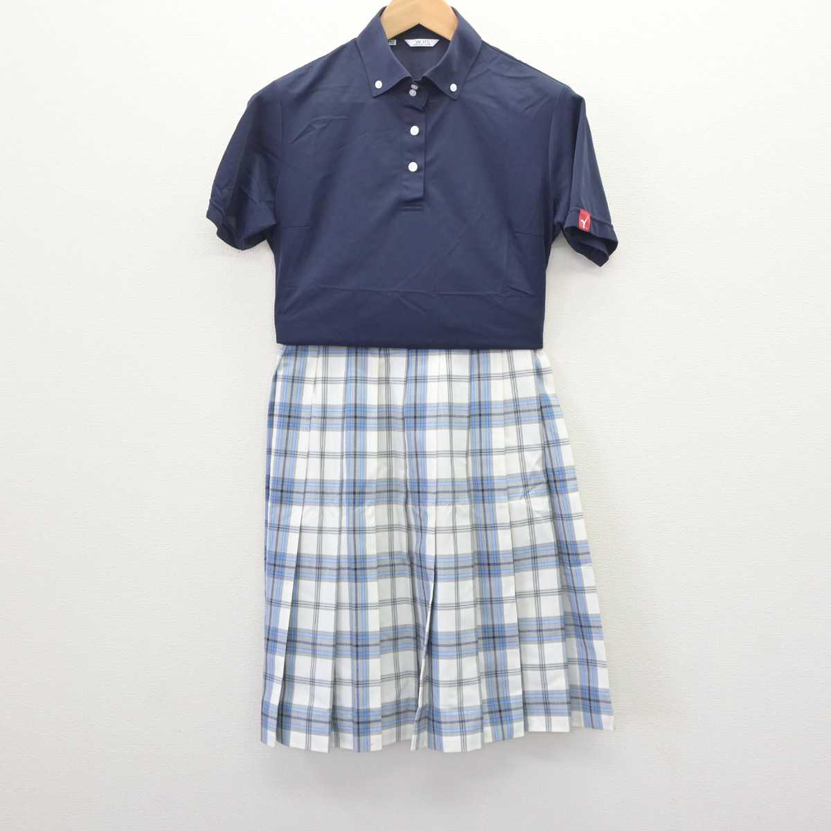 【中古】大阪府 大阪夕陽丘学園高等学校 女子制服 2点 (シャツ・スカート) sf063450