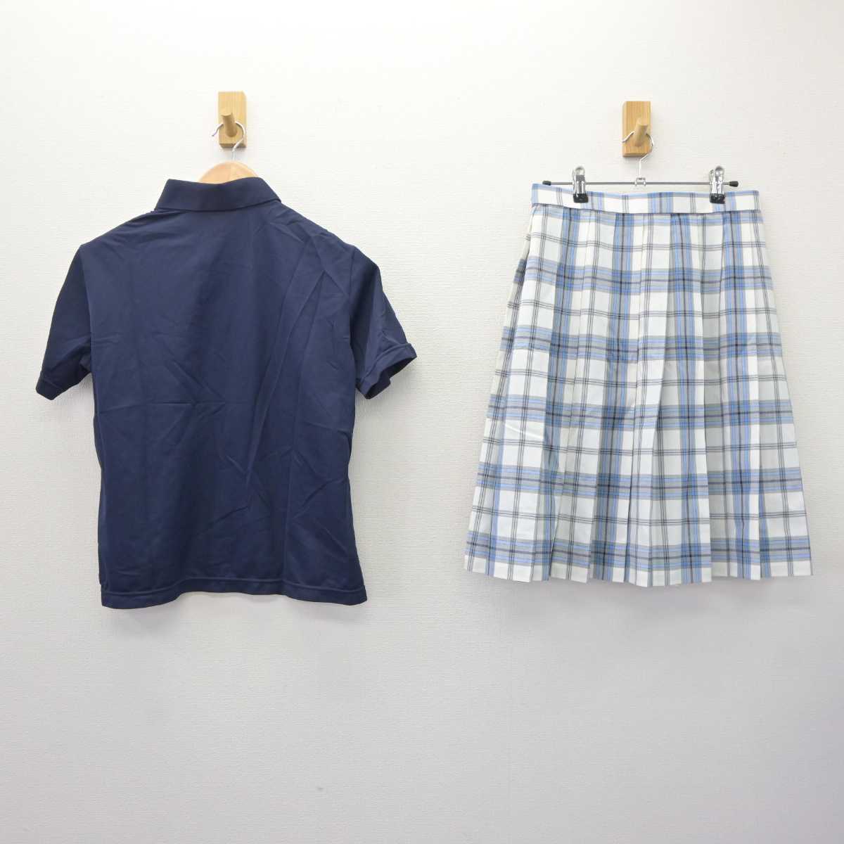 【中古】大阪府 大阪夕陽丘学園高等学校 女子制服 2点 (シャツ・スカート) sf063450