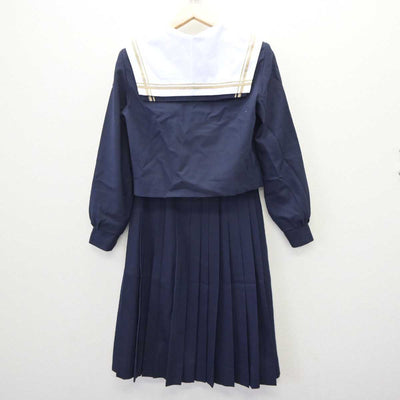 【中古】愛知県 雁が音中学校 女子制服 3点 (セーラー服・スカート) sf063481