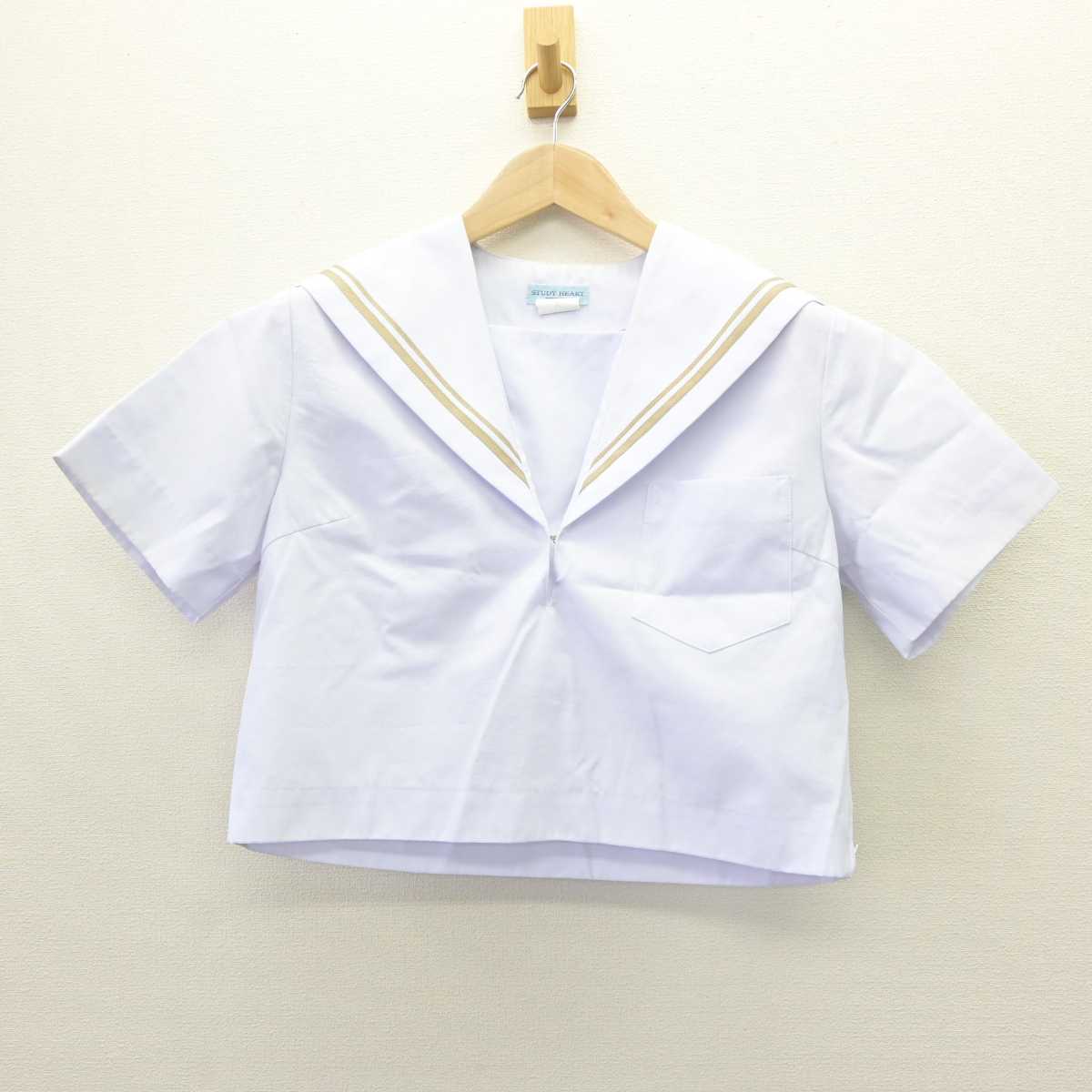 【中古】愛知県 雁が音中学校 女子制服 2点 (セーラー服・スカート) sf063482