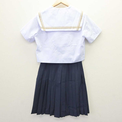 【中古】愛知県 雁が音中学校 女子制服 2点 (セーラー服・スカート) sf063483