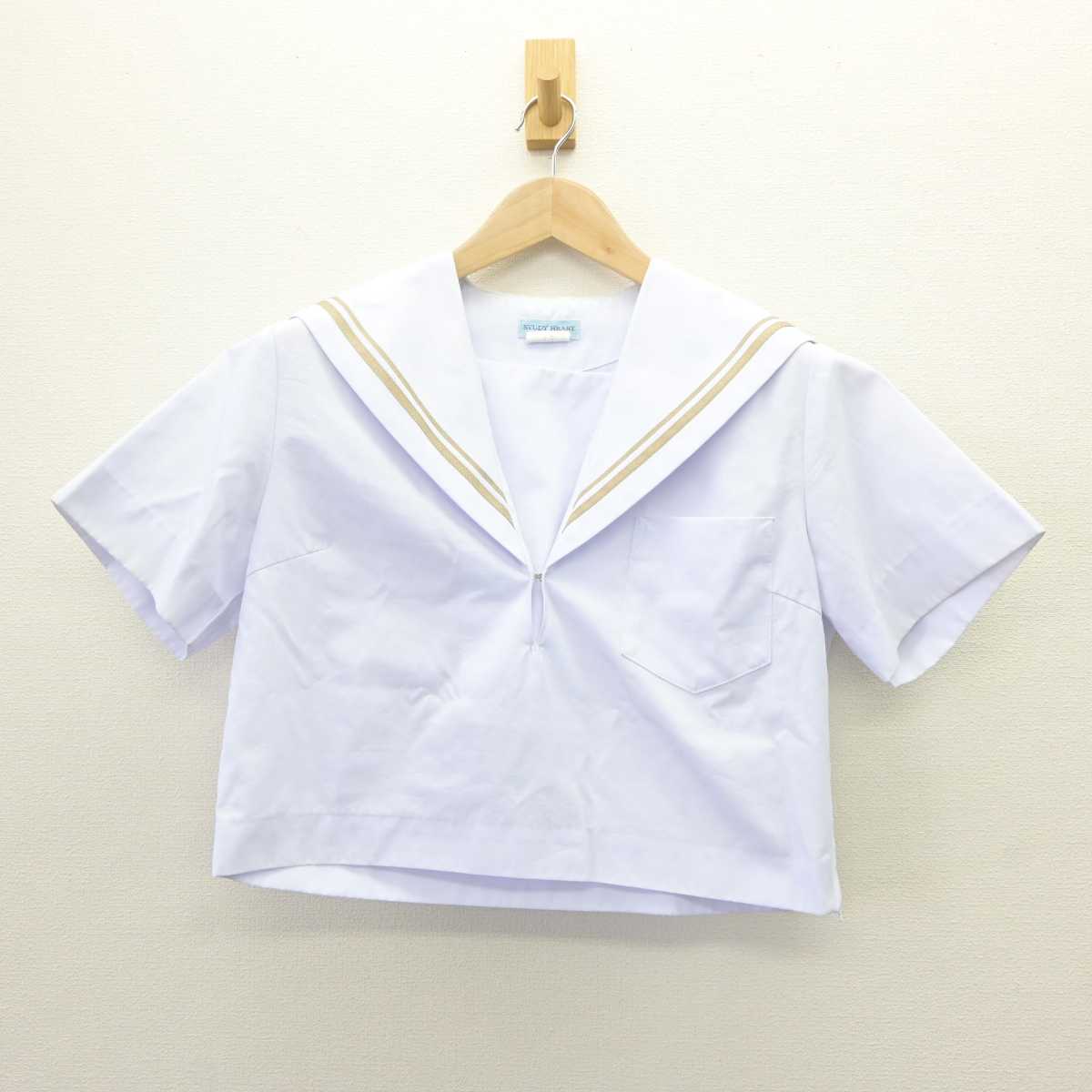 【中古】愛知県 雁が音中学校 女子制服 2点 (セーラー服・スカート) sf063483