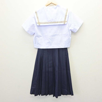 【中古】愛知県 雁が音中学校 女子制服 2点 (セーラー服・スカート) sf063484