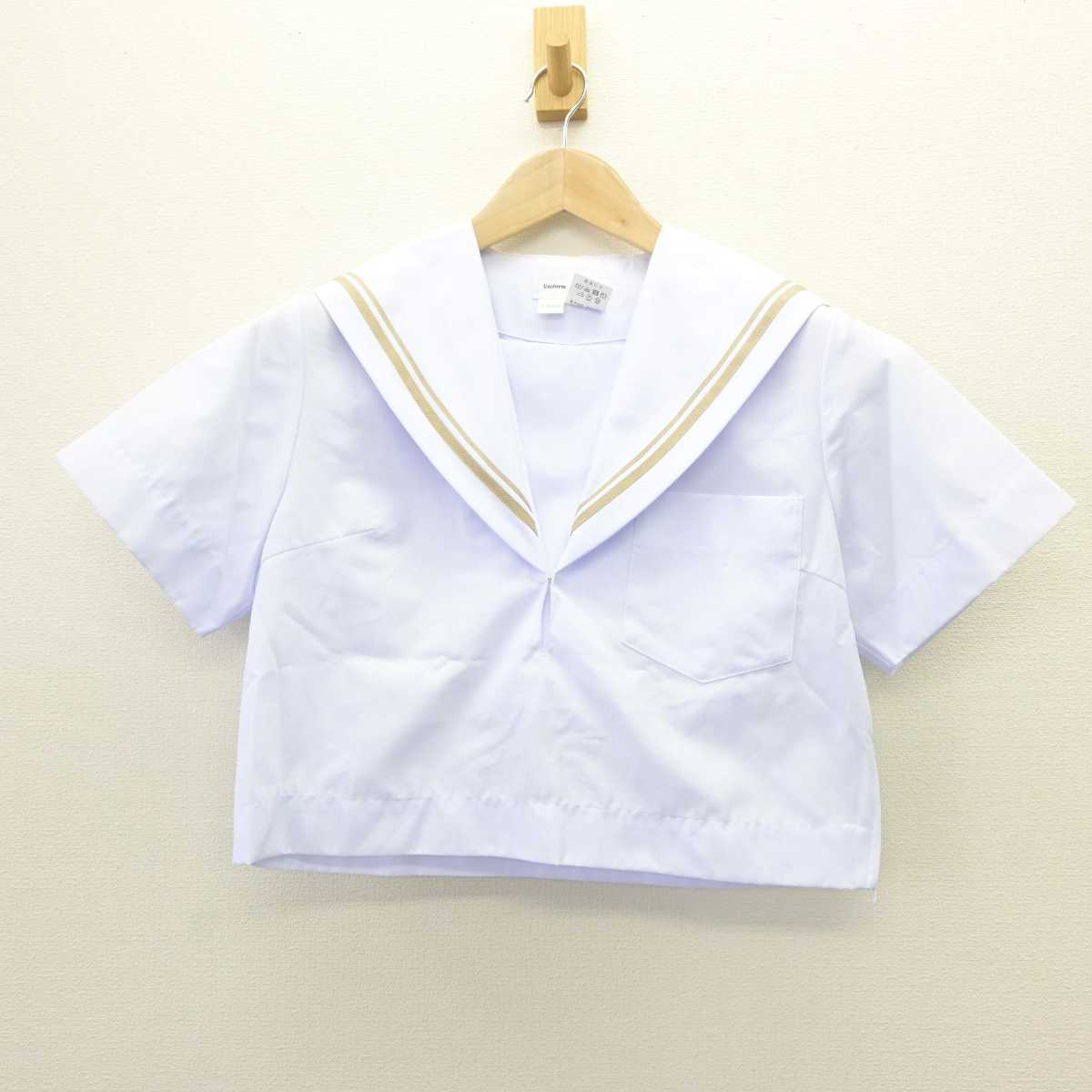 【中古】愛知県 雁が音中学校 女子制服 2点 (セーラー服・スカート) sf063484