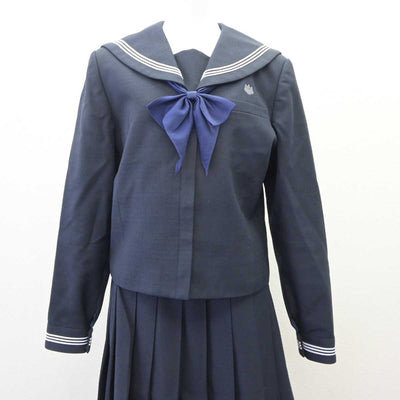 【中古】福井県 北陸高等学校 女子制服 4点 (ブレザー・セーラー服・スカート) sf063485