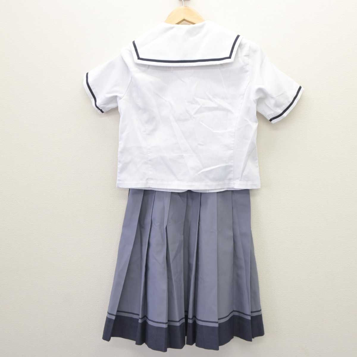 【中古】兵庫県 神戸野田高等学校 女子制服 2点 (セーラー服・スカート) sf063507