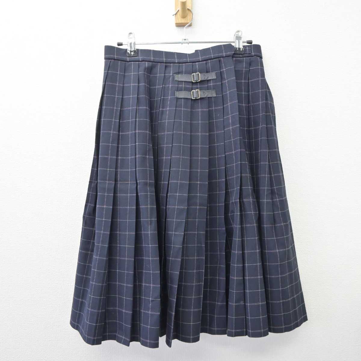 【中古】福岡県 福岡農業高等学校 女子制服 4点 (ブレザー・シャツ・スカート) sf063519