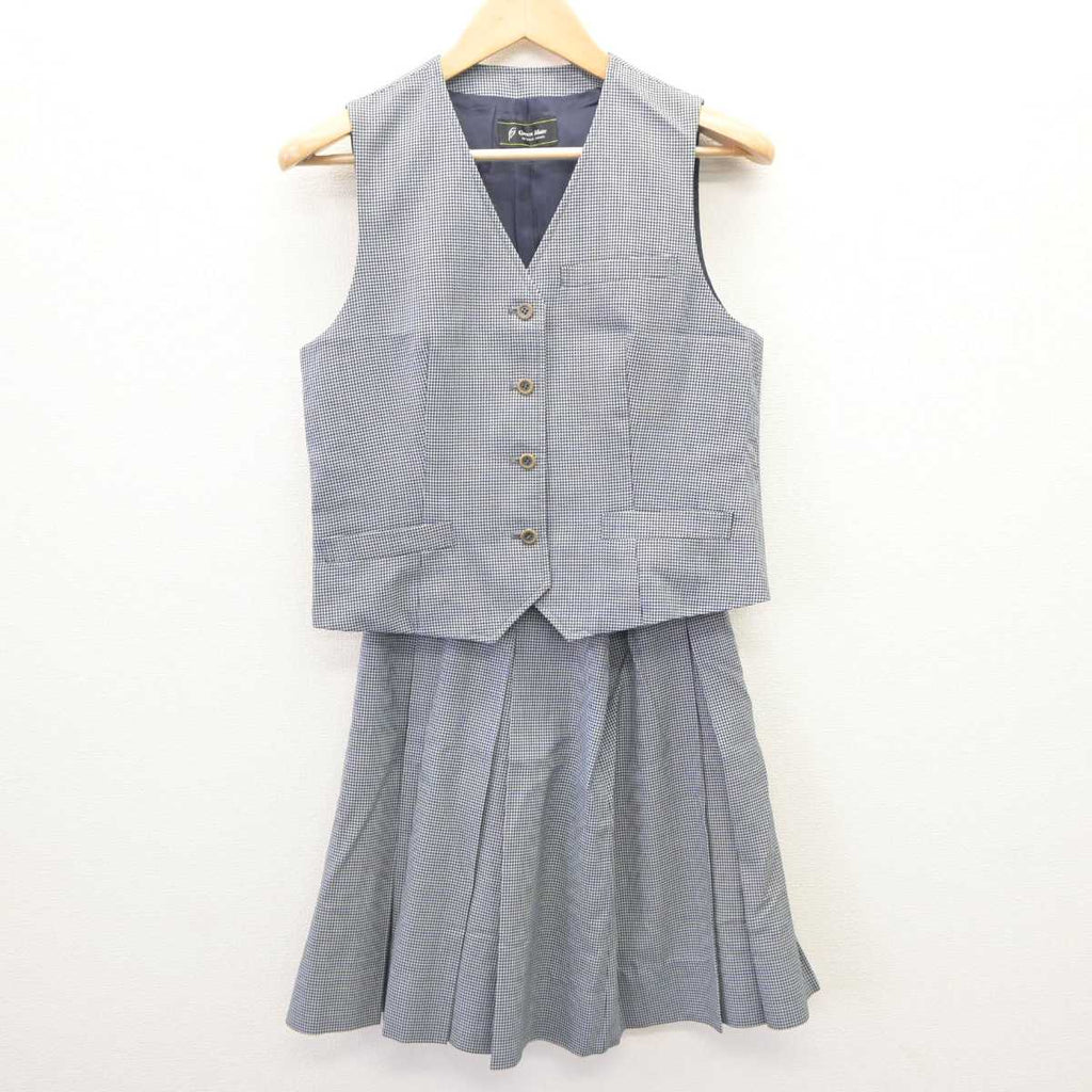 【中古】千葉県 千葉西高等学校 女子制服 2点 (ベスト・スカート) sf063521 | 中古制服通販パレイド