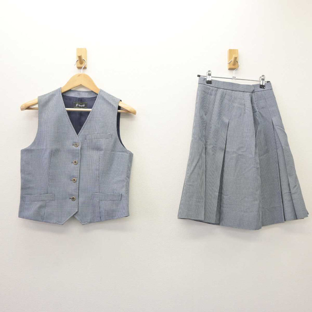 【中古】千葉県 千葉西高等学校 女子制服 2点 (ベスト・スカート) sf063521 | 中古制服通販パレイド