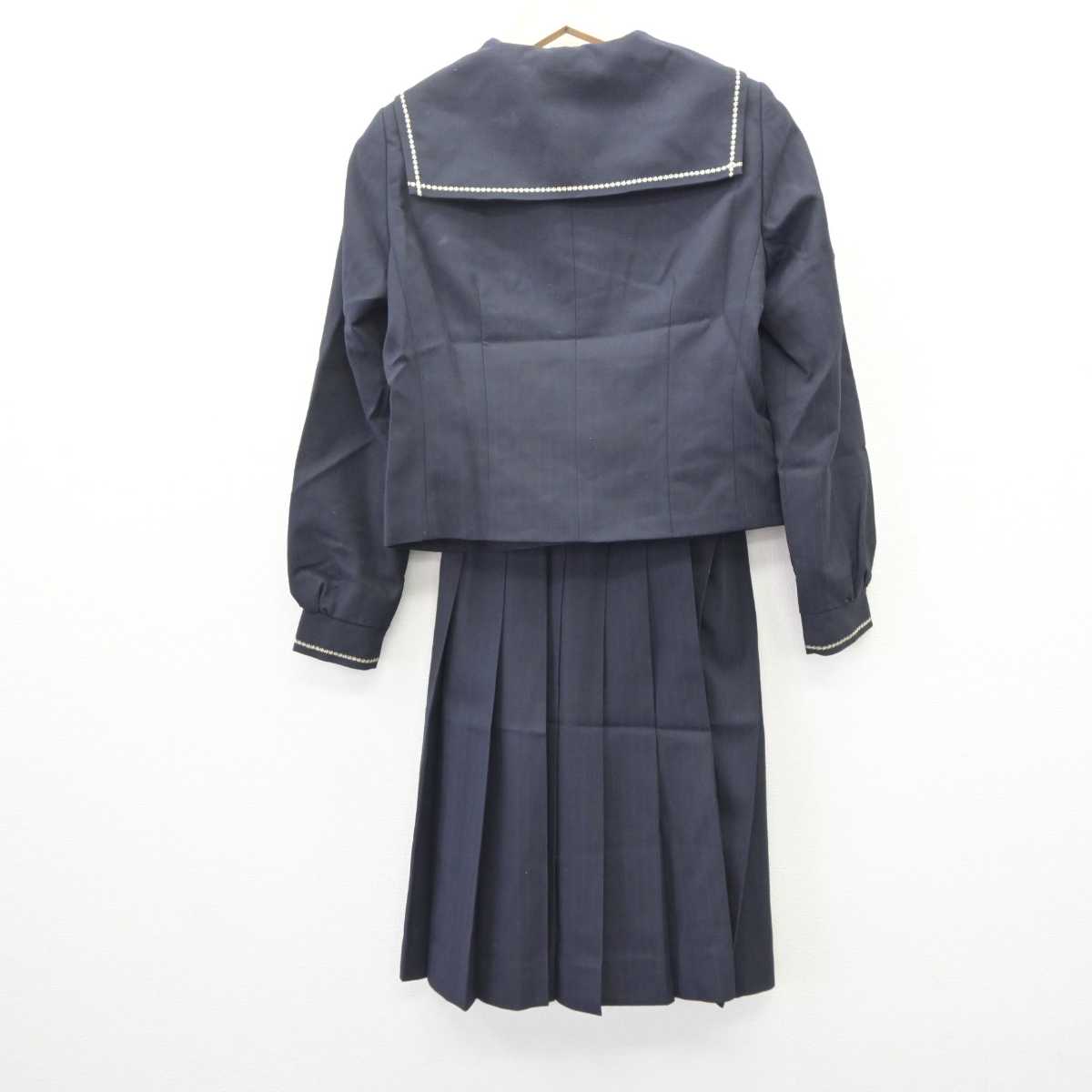 【中古】埼玉県 西武台新座中学校 女子制服 3点 (セーラー服・スカート) sf063523