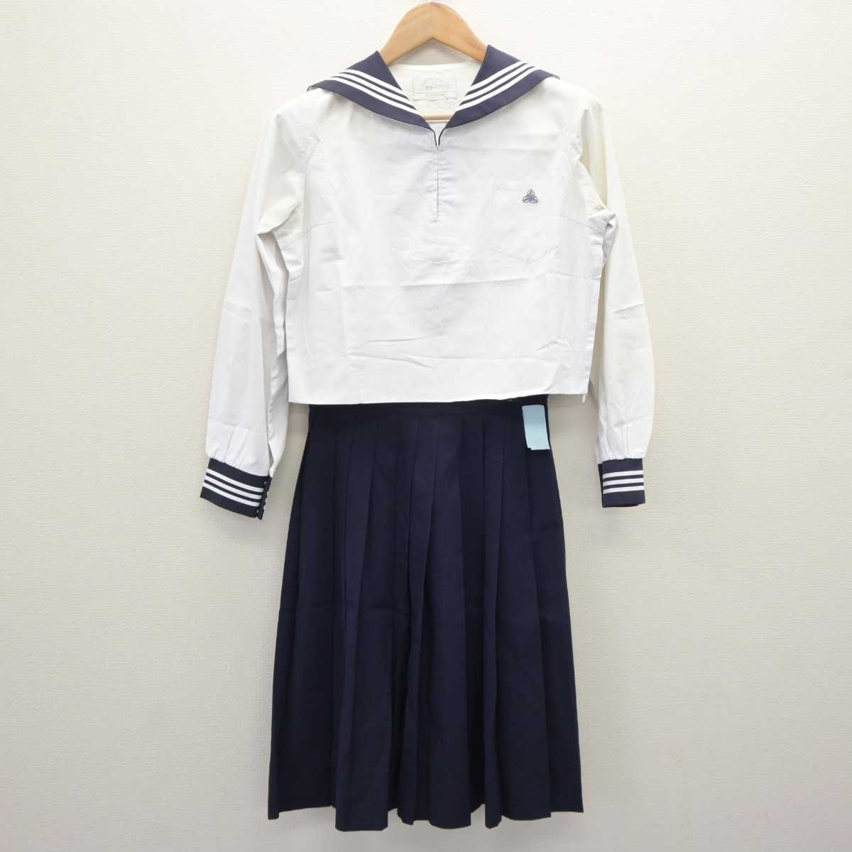 【中古】広島県 海田高等学校 女子制服 2点 (セーラー服・スカート) sf063542