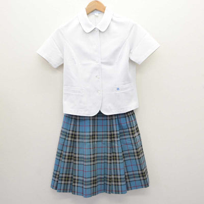 【中古】熊本県 熊本マリスト学園高等学校 女子制服 3点 (シャツ・スカート) sf063551