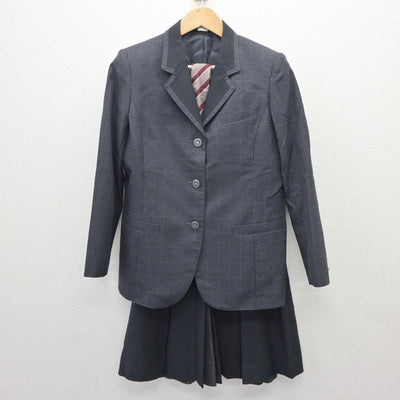 【中古】京都府 山城高等学校 女子制服 3点 (ブレザー・スカート) sf063558