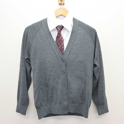 【中古】大阪府 岸和田市立産業高等学校 女子制服 3点 (ニット・シャツ) sf063561