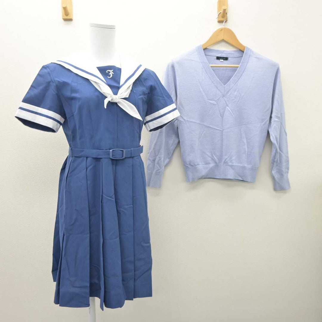 中古】熊本県 熊本学園大学付属高等学校 女子制服 2点 (ニット 中古】熊本県 熊本学園大学付属高等学校 女子制服 2点 (ニット