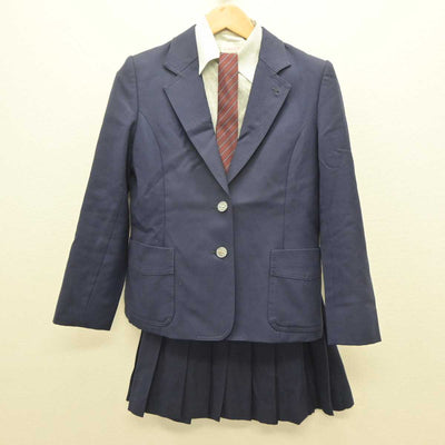 【中古】神奈川県 大和西高等学校 女子制服 4点 (ブレザー・シャツ・スカート) sf063584