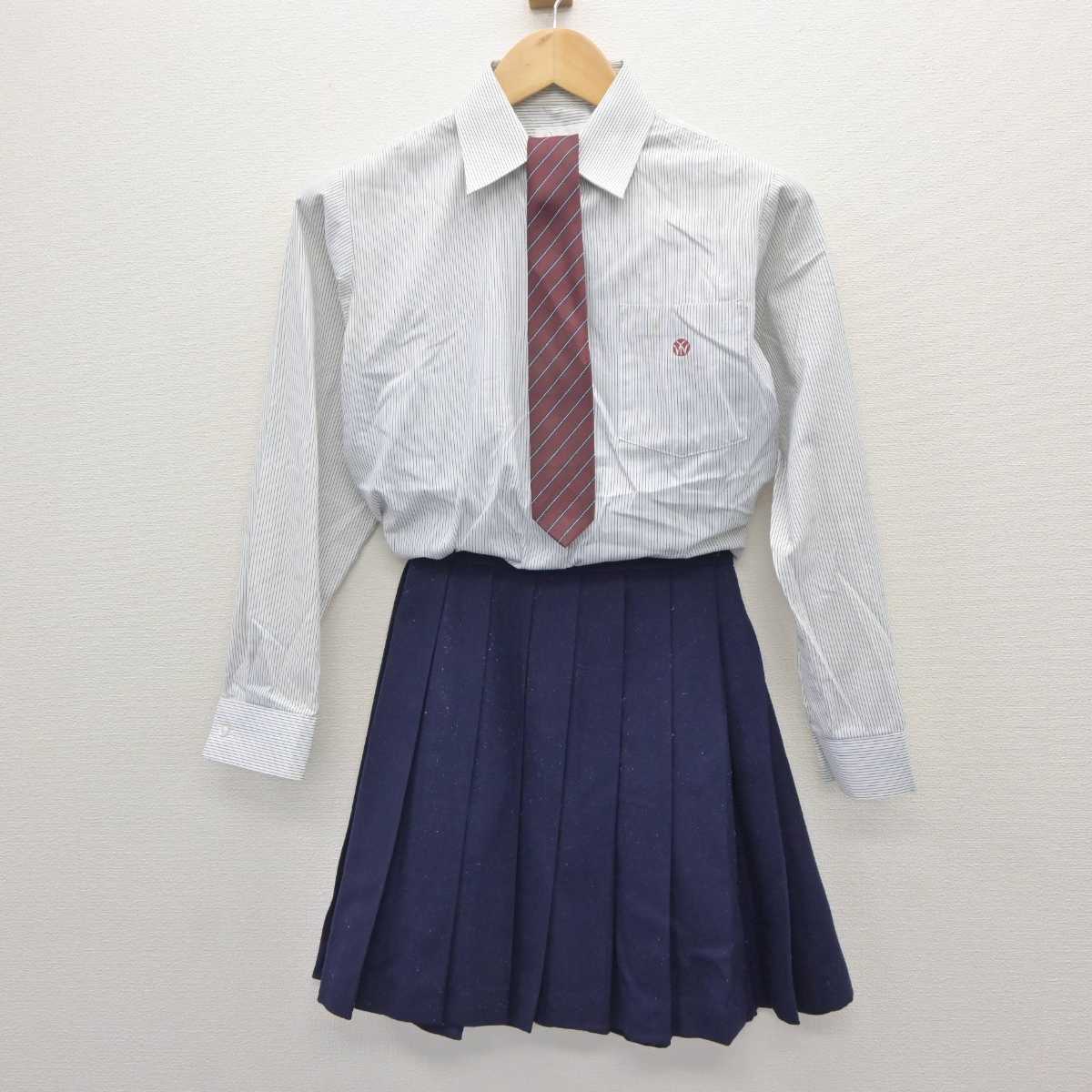 【中古】神奈川県 大和西高等学校 女子制服 4点 (ブレザー・シャツ・スカート) sf063584