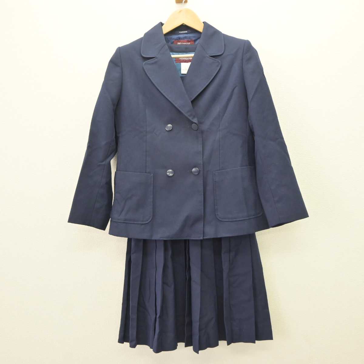 【中古】東京都 砧中学校 女子制服 3点 (ブレザー・ベスト・スカート) sf063589