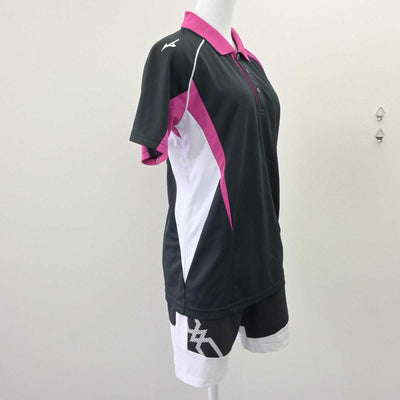 【中古】岐阜県 関市立桜ヶ丘中学校/テニス部ユニフォーム 女子制服 2点 (部活ユニフォーム 上・部活ユニフォーム 下) sf063593